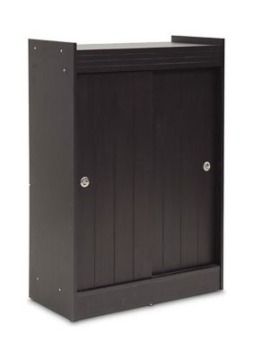 Baxton Studio Espresso ShoeRack Cabinet