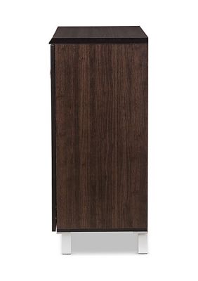 Excel Modern and Contemporary Dark Brown Sideboard Storage Cabinet
