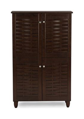 Winda Modern and Contemporary 4-Door Wooden Entryway Shoes Storage Cabinet main image 1