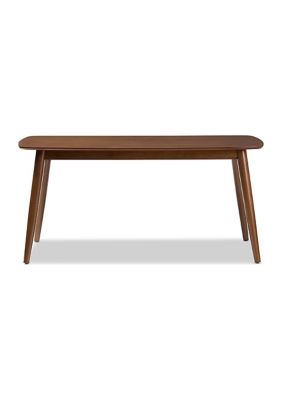 Flora Mid-Century Modern "Oak" Medium Brown Finishing Wood Dining Table