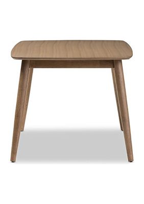 Edna Mid-Century Modern French "Oak" Light Brown Finishing Wood Dining Table