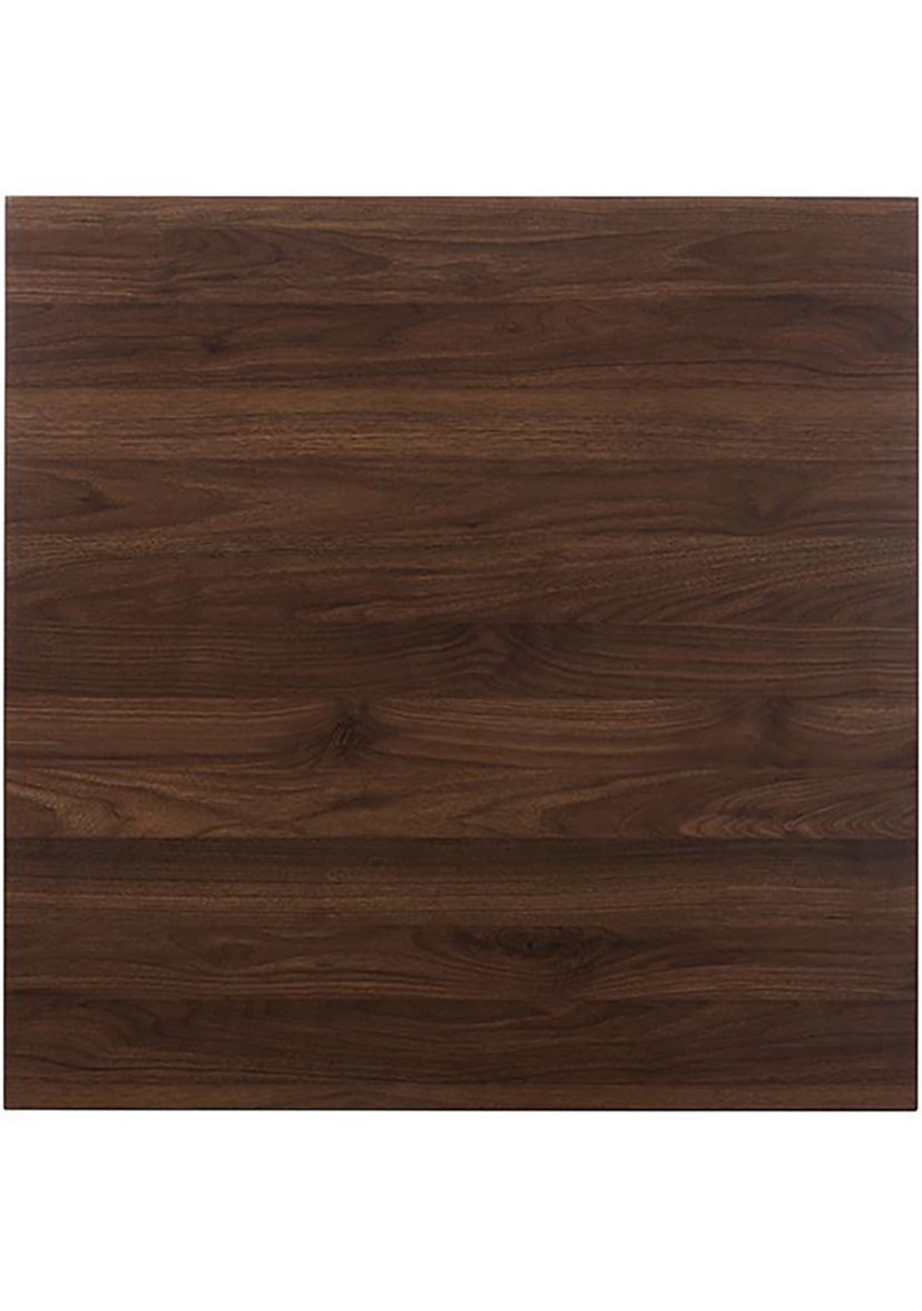 Lovy Modern and Contemporary Walnut-Finished 5-Piece Dining Set