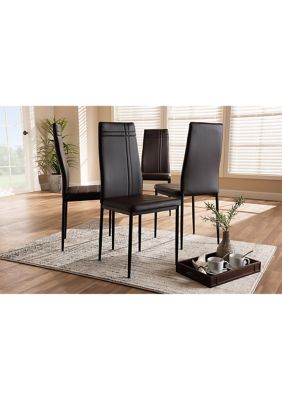 Matiese Modern and Contemporary Faux Leather Upholstered Dining Chair