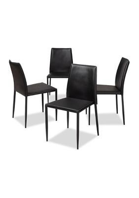 Pascha Modern and Contemporary Faux Leather Upholstered Dining Chair