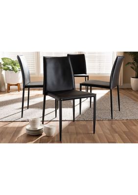 Pascha Modern and Contemporary Faux Leather Upholstered Dining Chair