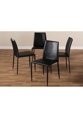 Pascha Modern and Contemporary Faux Leather Upholstered Dining Chair