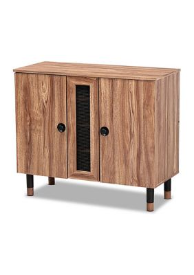 Valina Modern and Contemporary 2-Door Wood Entryway Shoe Storage Cabinet