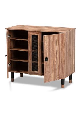 Valina Modern and Contemporary 2-Door Wood Entryway Shoe Storage Cabinet