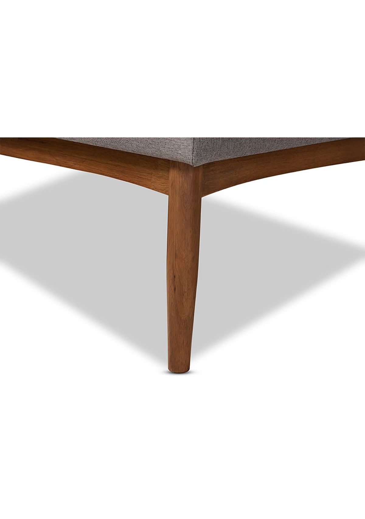 Arvid Mid-Century Modern Gray Fabric Upholstered 4-Piece Wood Dining Nook Set