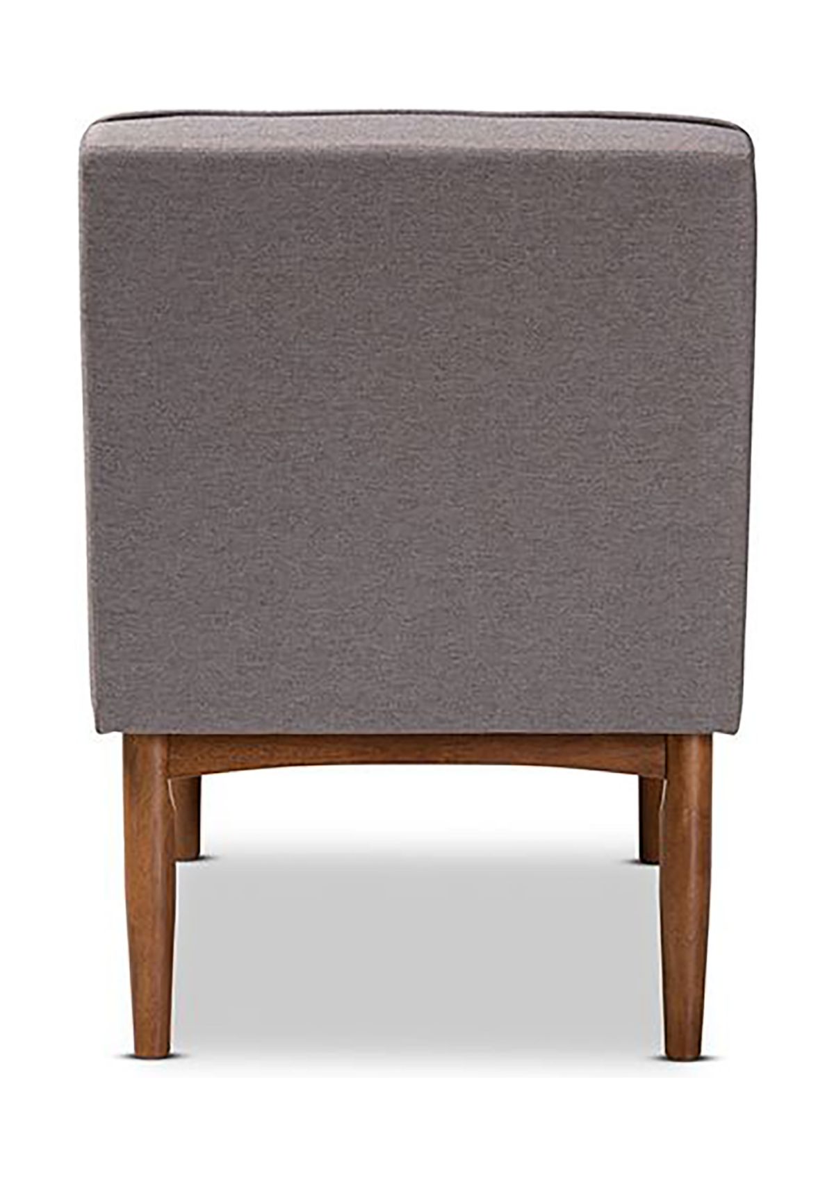 Arvid Mid-Century Modern Gray Fabric Upholstered Wood Dining Chair