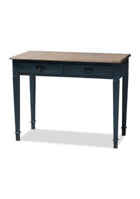 Dauphine French Provincial Spruce Blue Accent Writing Desk