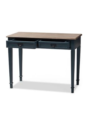 Dauphine French Provincial Spruce Blue Accent Writing Desk