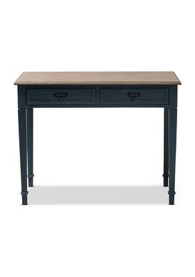 Dauphine French Provincial Spruce Blue Accent Writing Desk