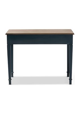 Dauphine French Provincial Spruce Blue Accent Writing Desk