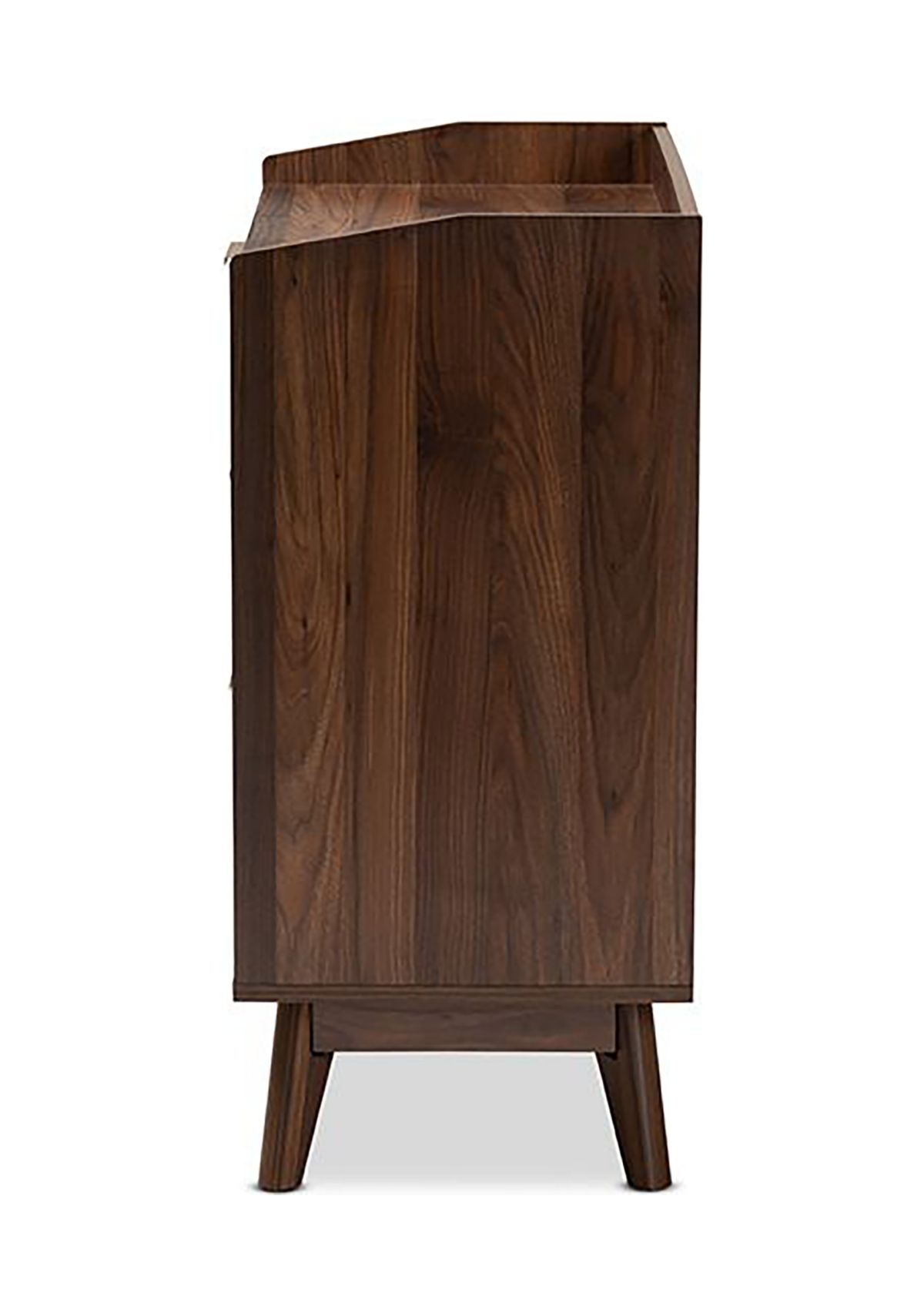 Lena Mid-Century Modern Walnut Brown Finished 3-Drawer Wood Chest