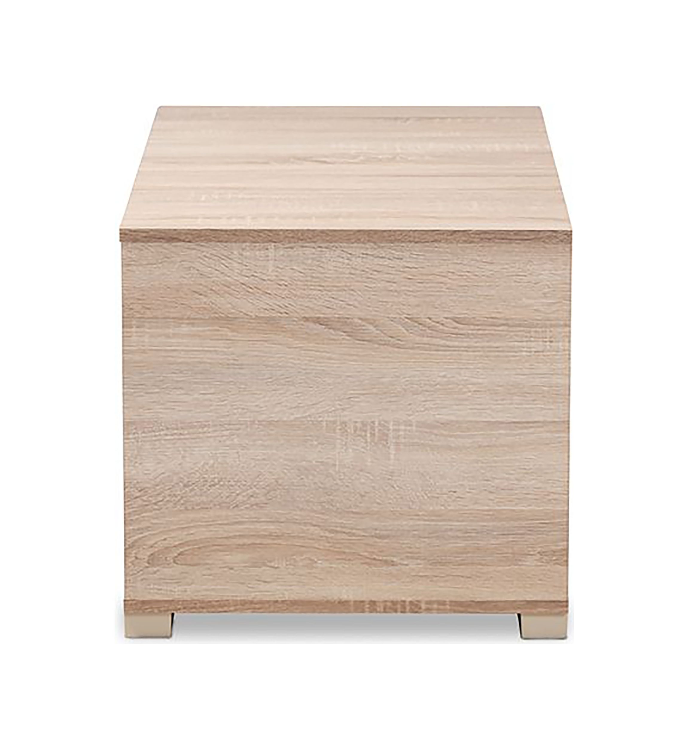 Jasper Modern and Contemporary Oak Finished 2-Door Wood Cat Litter Box Cover House