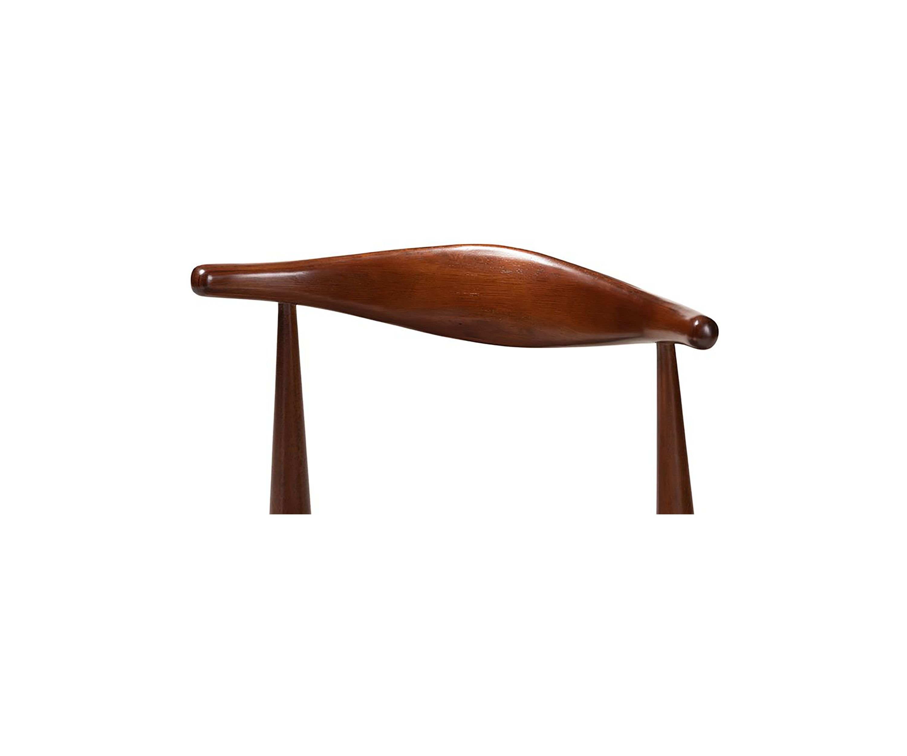 Aeron Mid-Century Modern Light Gray Fabric Upholstered Walnut Finished Wood Dining Chair