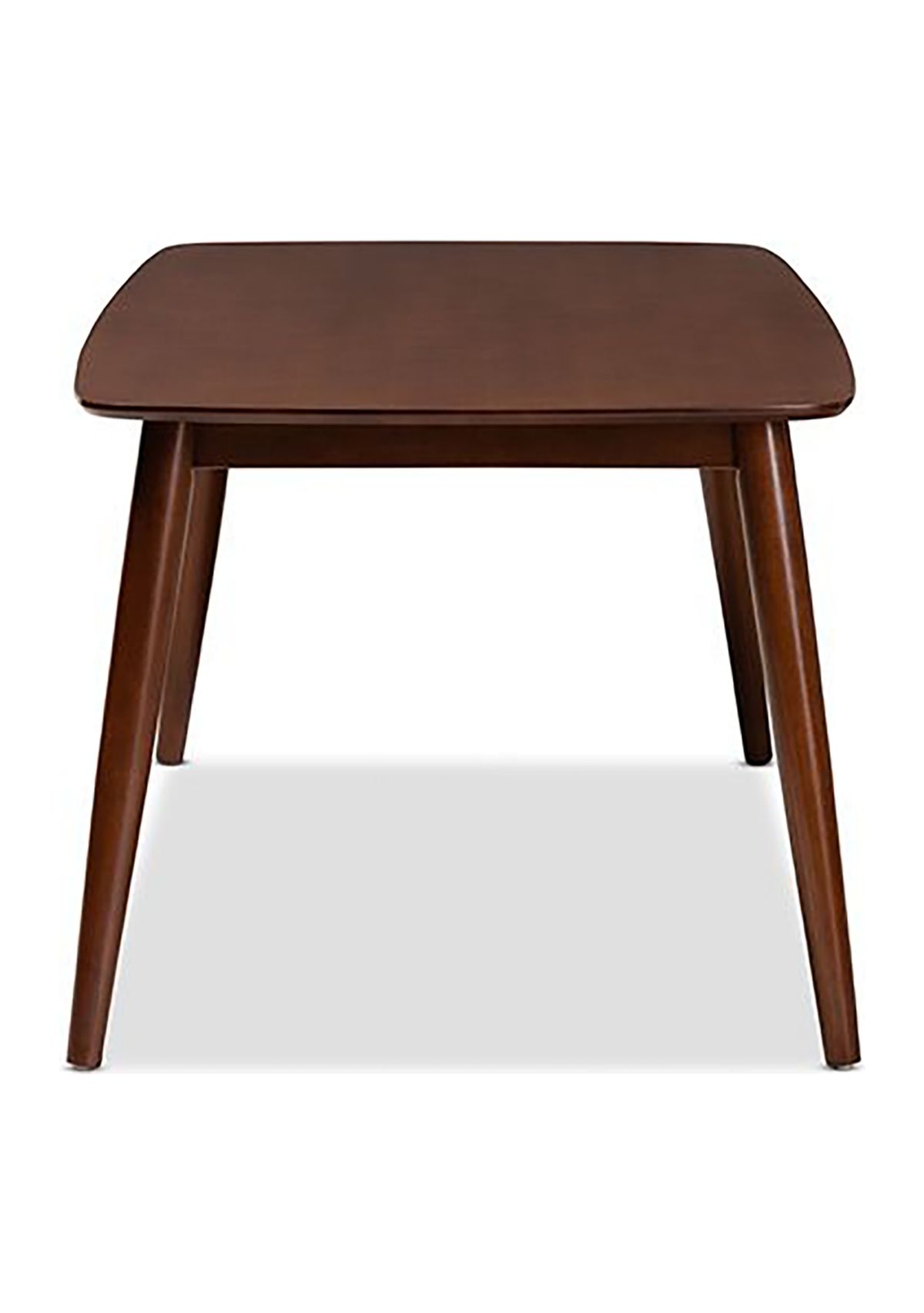 Edna Mid-Century Modern Walnut Finished Wood Dining Table