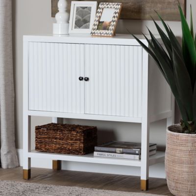 bali & pari Aiden Fluted Wood Sideboard