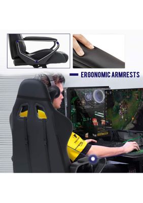 High Back Gaming Chair with Ergonomic Swivel and Lumbar Support 