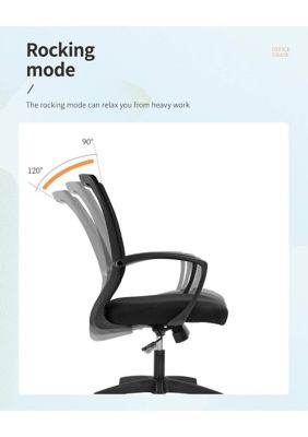 Ergonomic Mesh Home Office Chair with Armrest 