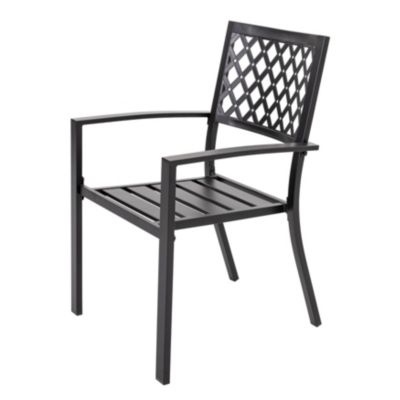 Stacking Patio Dining Armchair (Set of 2)