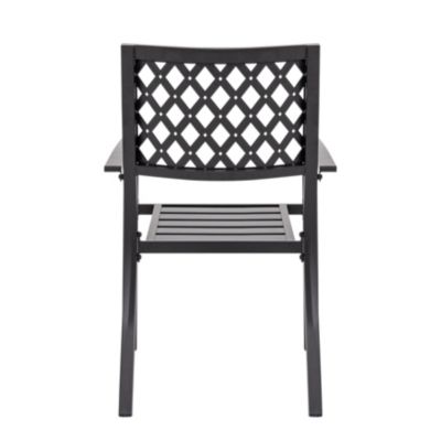 Stacking Patio Dining Armchair (Set of 2)