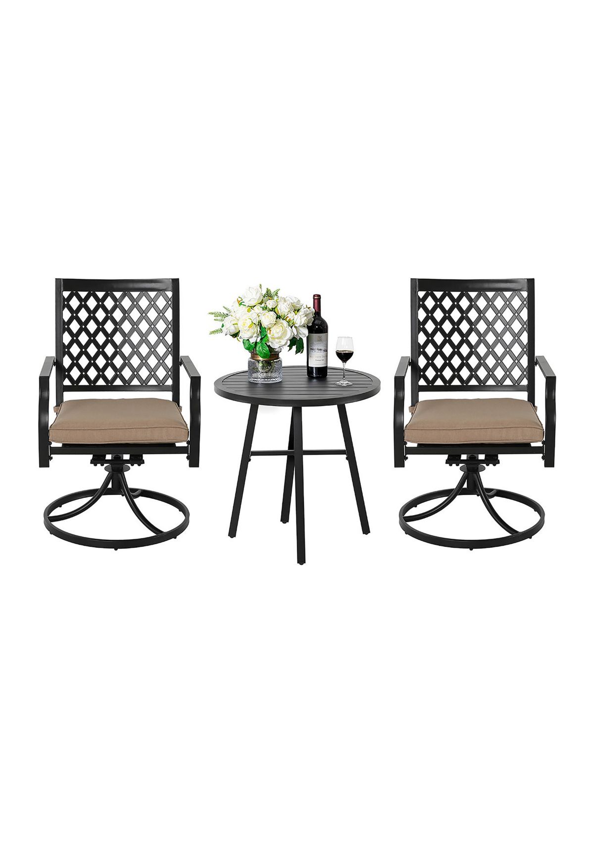 Two Person Iron Bistro Set