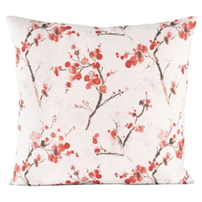 Siscovers Coral Blossom Floral Print Throw Pillow-26 x 26