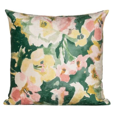 Siscovers Daisy's Garden Floral Velvet Throw Pillow- x