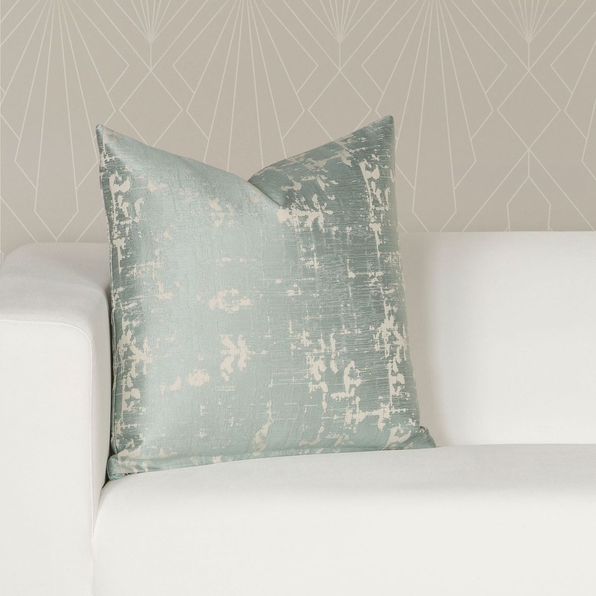 The Great Gatsby East Egg Patina Throw Pillow-16 x 16