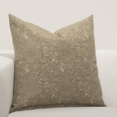 F Scott Fitzgerald Garden Party Bronze Accent Throw Pillow-30" x 30"