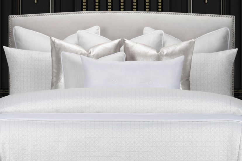 F Scott Fitzgerald Manuscript Silver Luxury Bedding Set- Cal King- 6 Piece