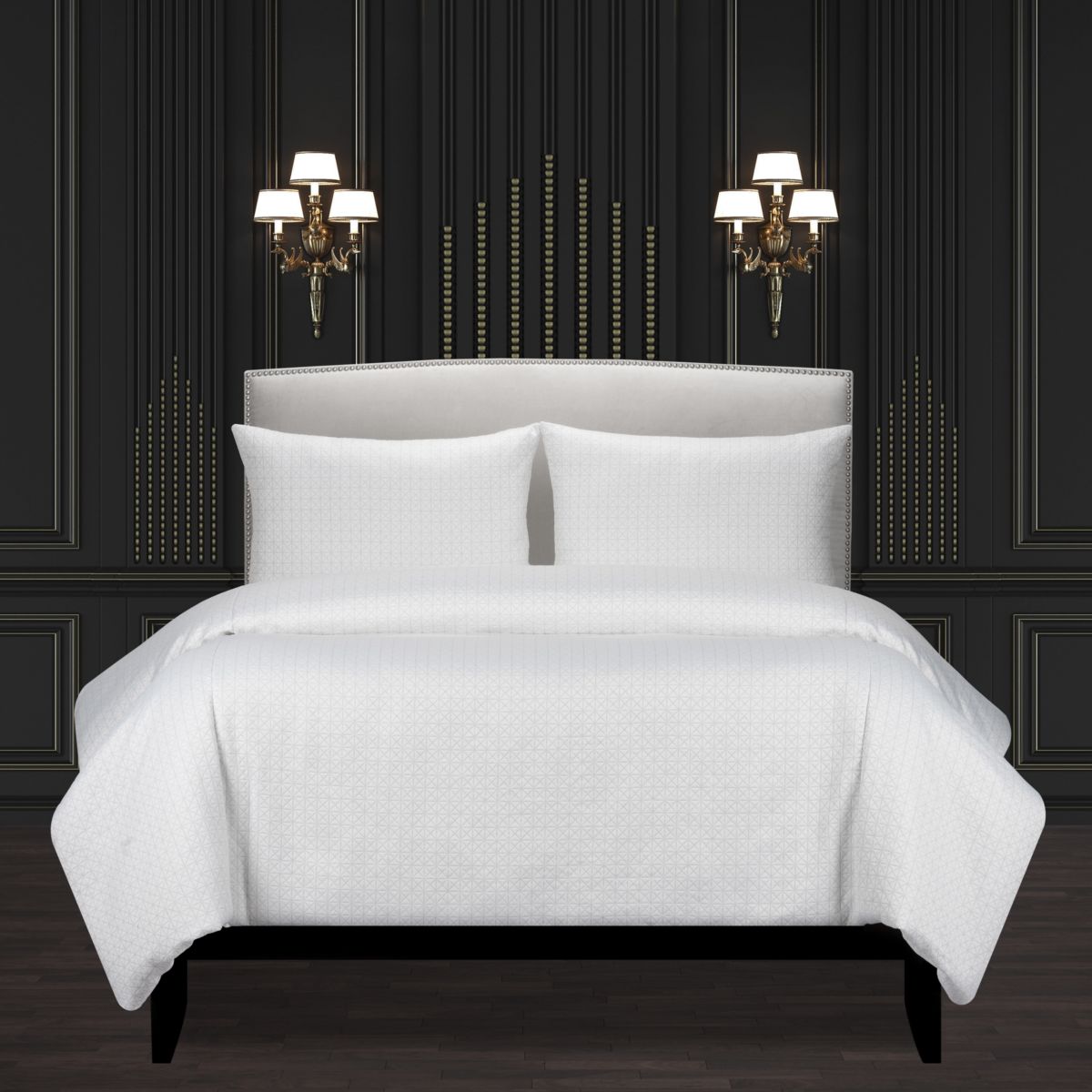 F Scott Fitzgerald Manuscript Silver Luxury Bedding Set- Cal King- 6 Piece
