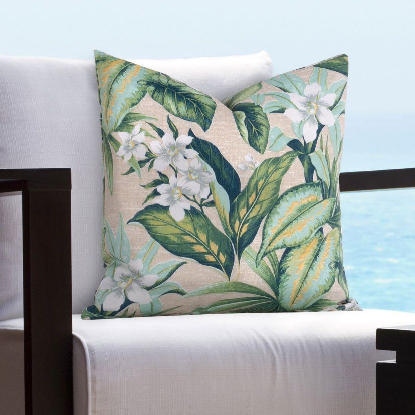 Siscovers Pure Paradise Breeze Solarium Indoor/Outdoor Throw Pillow-16" x16"