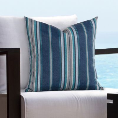 Siscovers Surfs Up Denim Solarium Indoor/Outdoor Throw Pillow-16" x16"