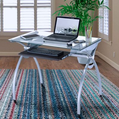 Techni Mobili Compact Computer Desk Cherry