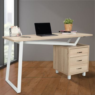 Techni Mobili Functional L-Shape Desk with Storage, Grey - Sam's Club