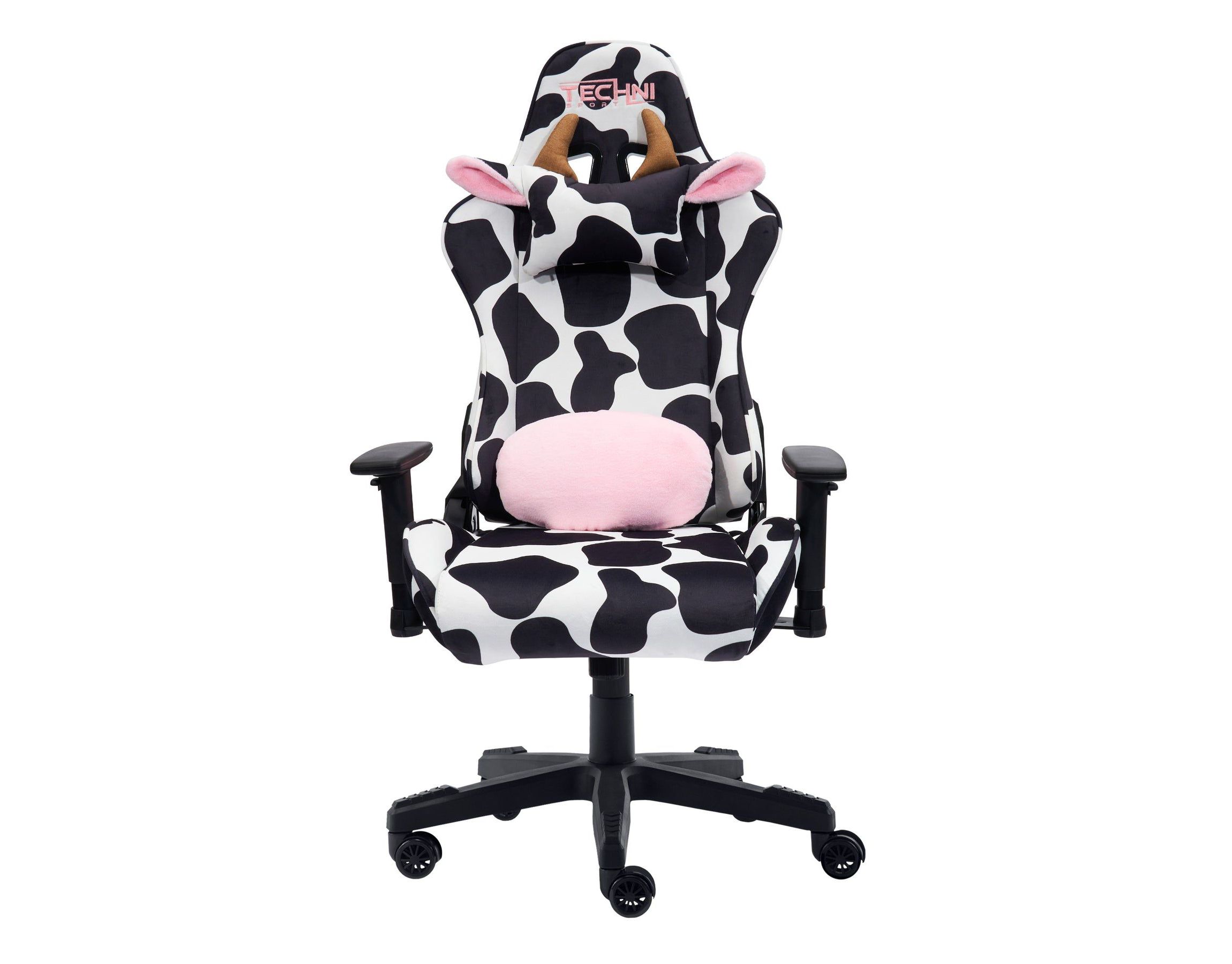 TS85 COW Print LUXX Series Gaming Chair