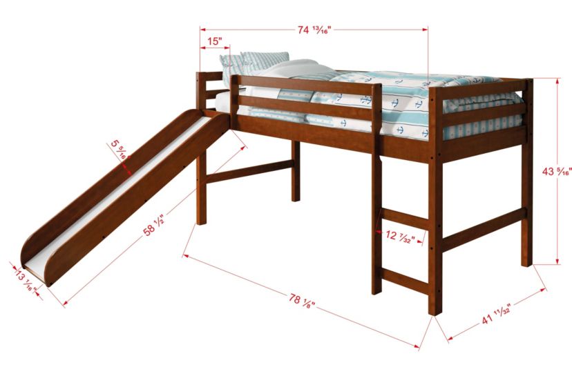 Tent Bed W/Red Tent Kit