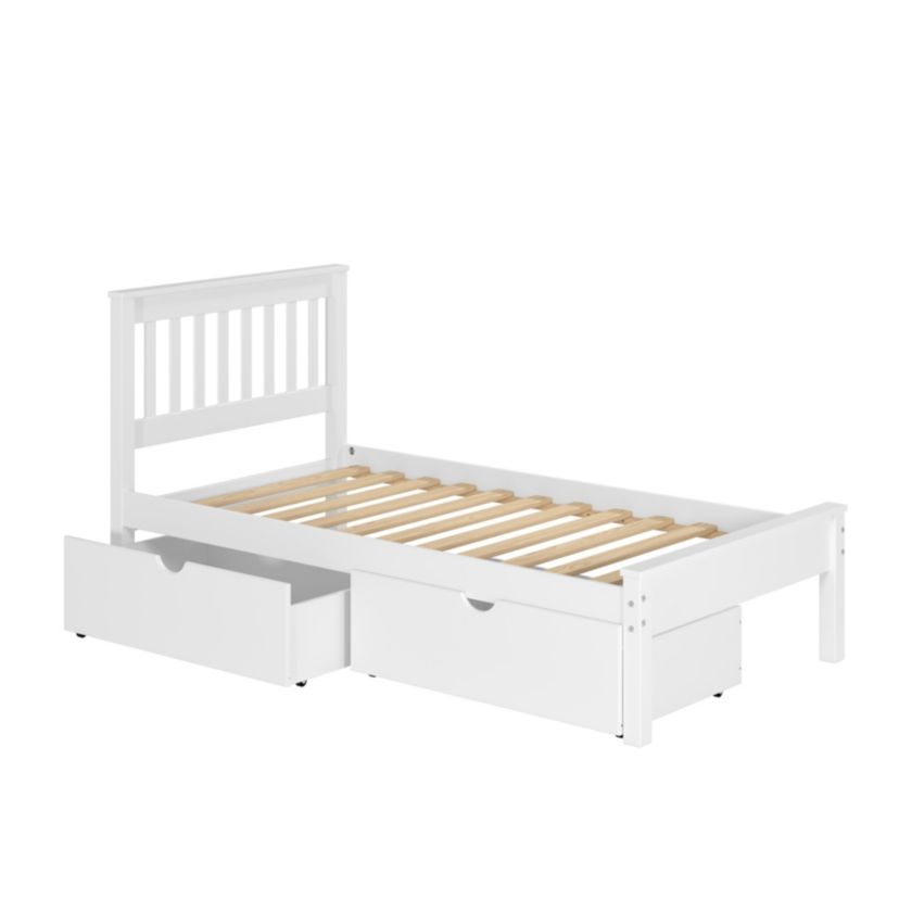 Twin Contempo Bed Dual Under Bed Drawers