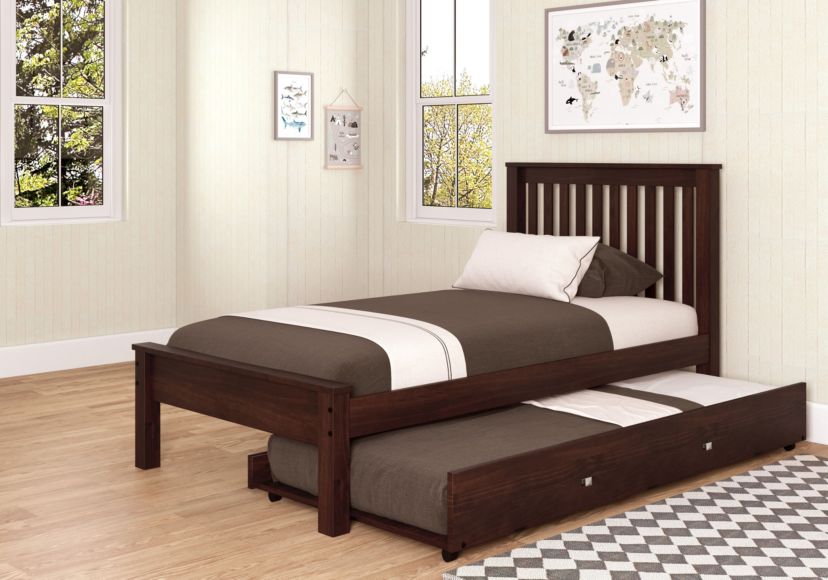 Twin Contempo Bed With Trundle Bed