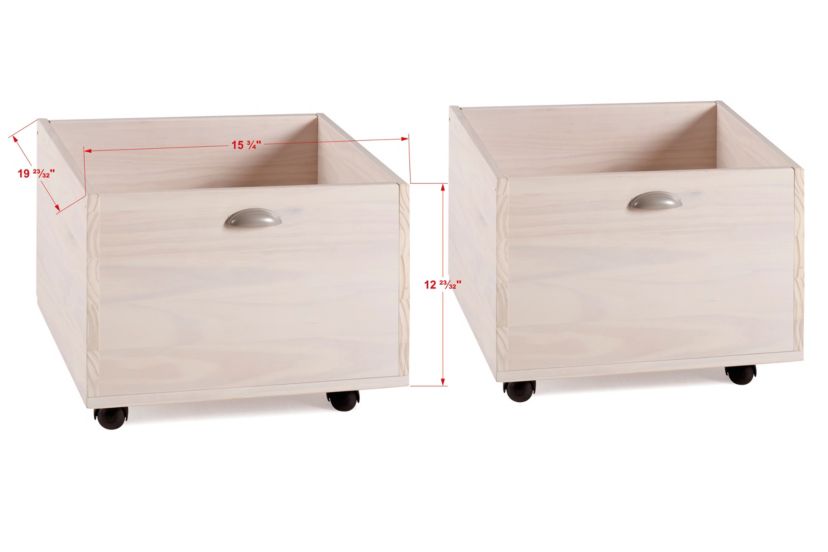 Twin Art Play Junior Low Loft With Toy Boxes