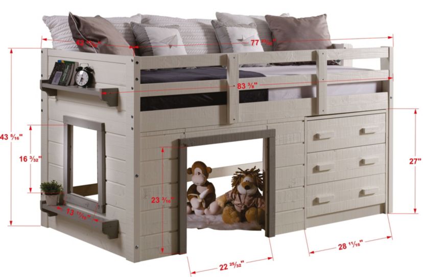 Twin Sweet Dreams Low Loft