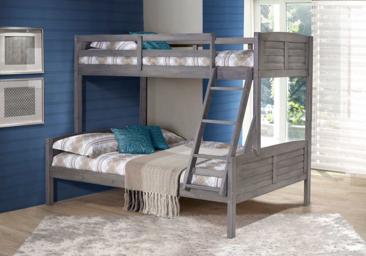 Twin/Full Louver Bunkbed