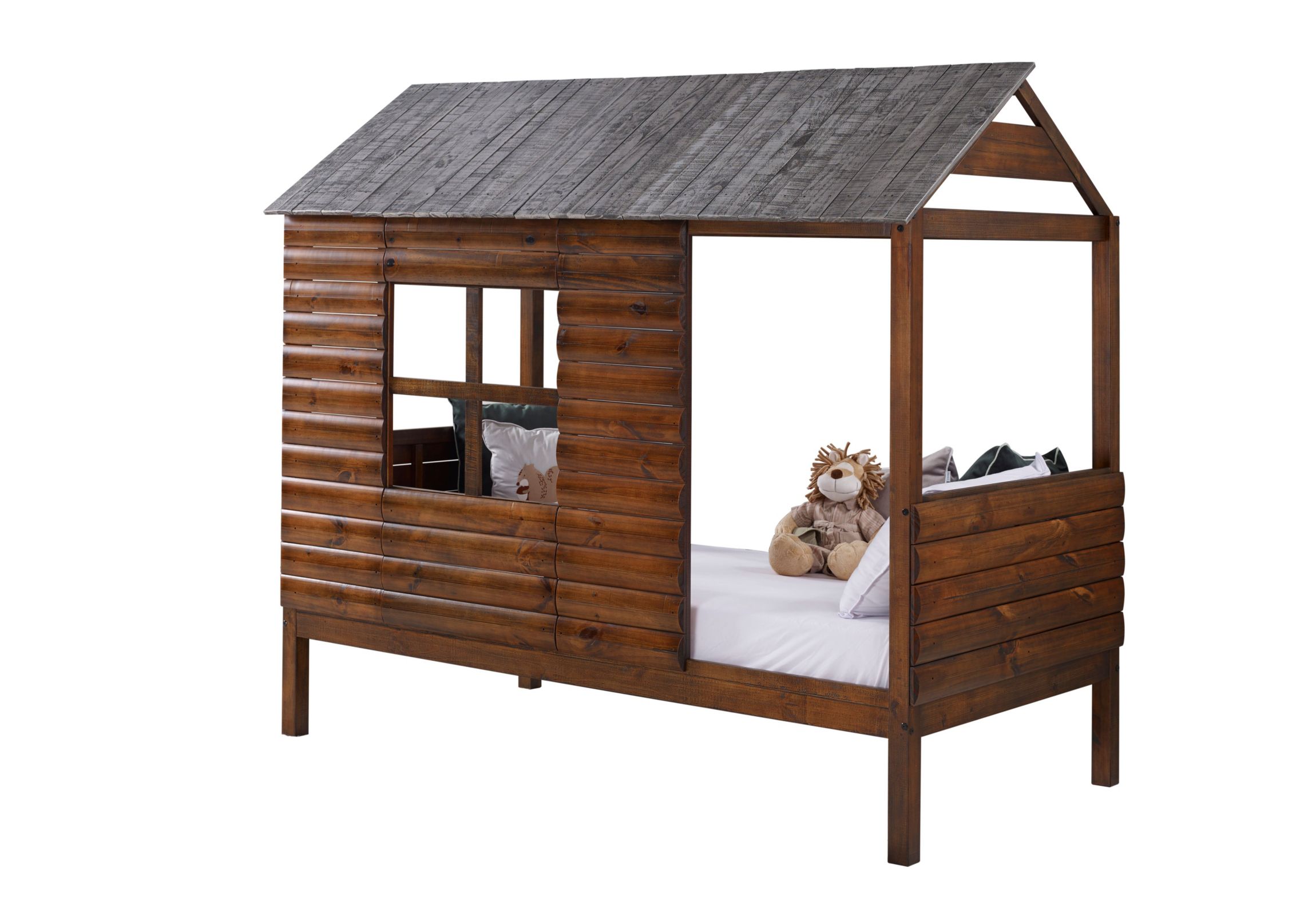 Twin Log Cabin Low Loft