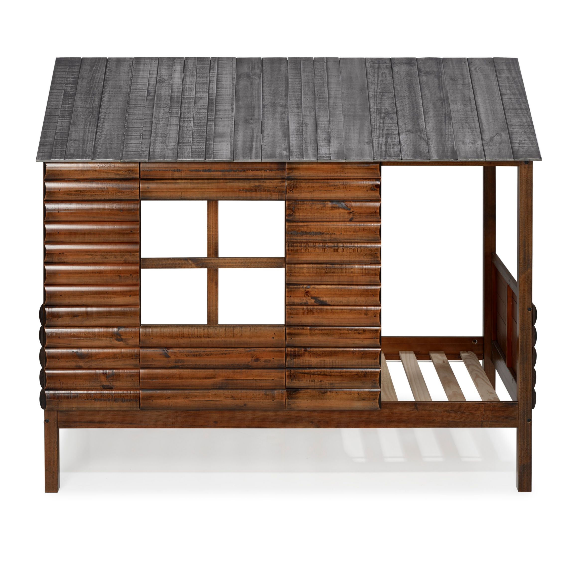 Twin Log Cabin Low Loft