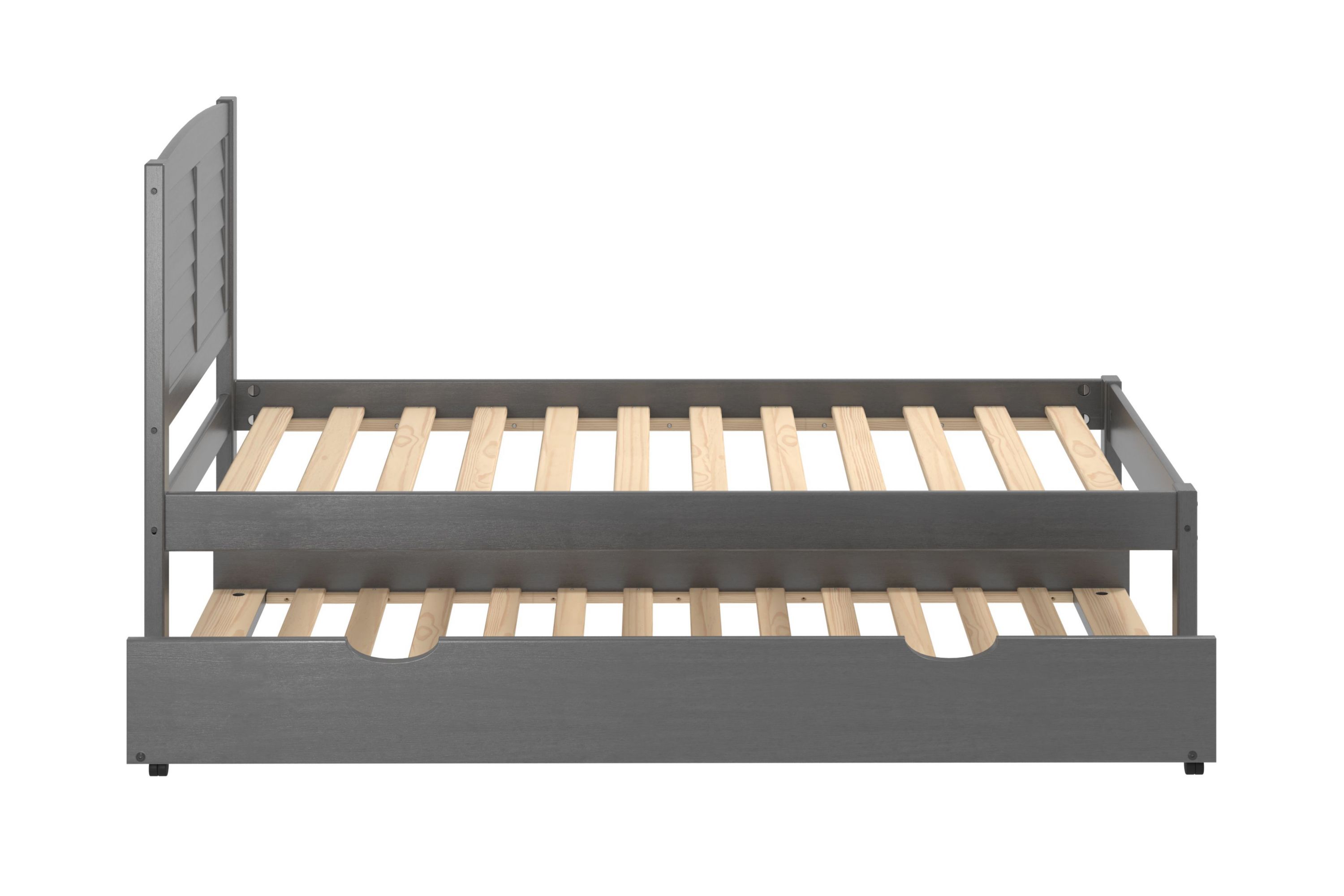Twin Louver Bed With Trundle Bed