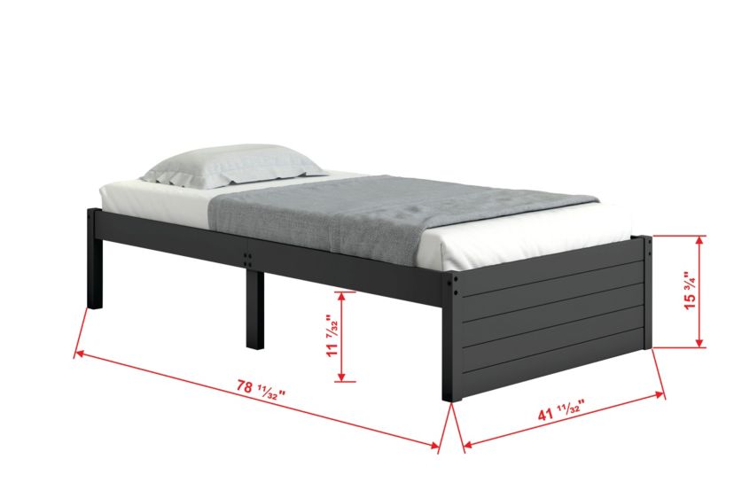 Twin Platform Bed With Dual Under Bed Drawers