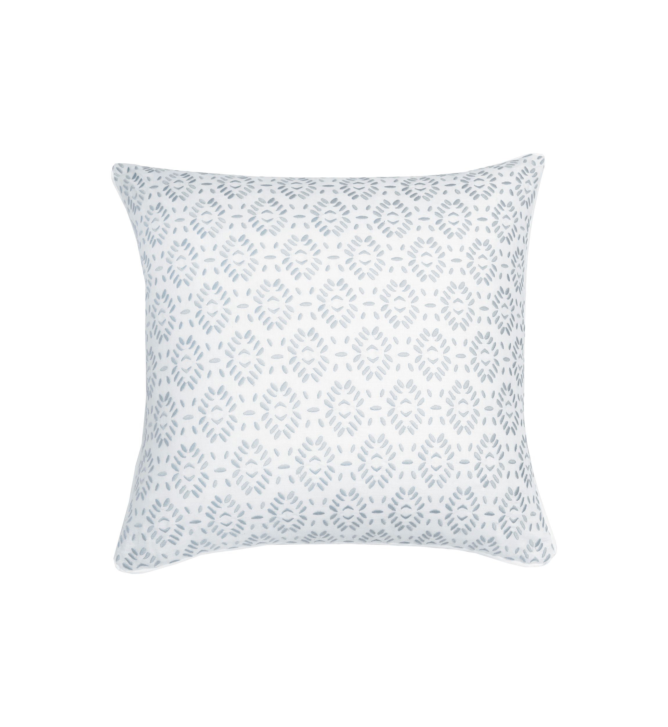 Geo Dash Embroidered Decorative Pillow